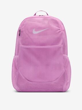 Nike Brasilia Mesh Backpack 27L IB4413-503 Light Magenta/Light Magenta/White